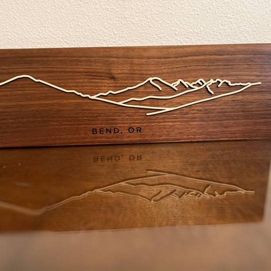 Custom Bend Mountain Plaque