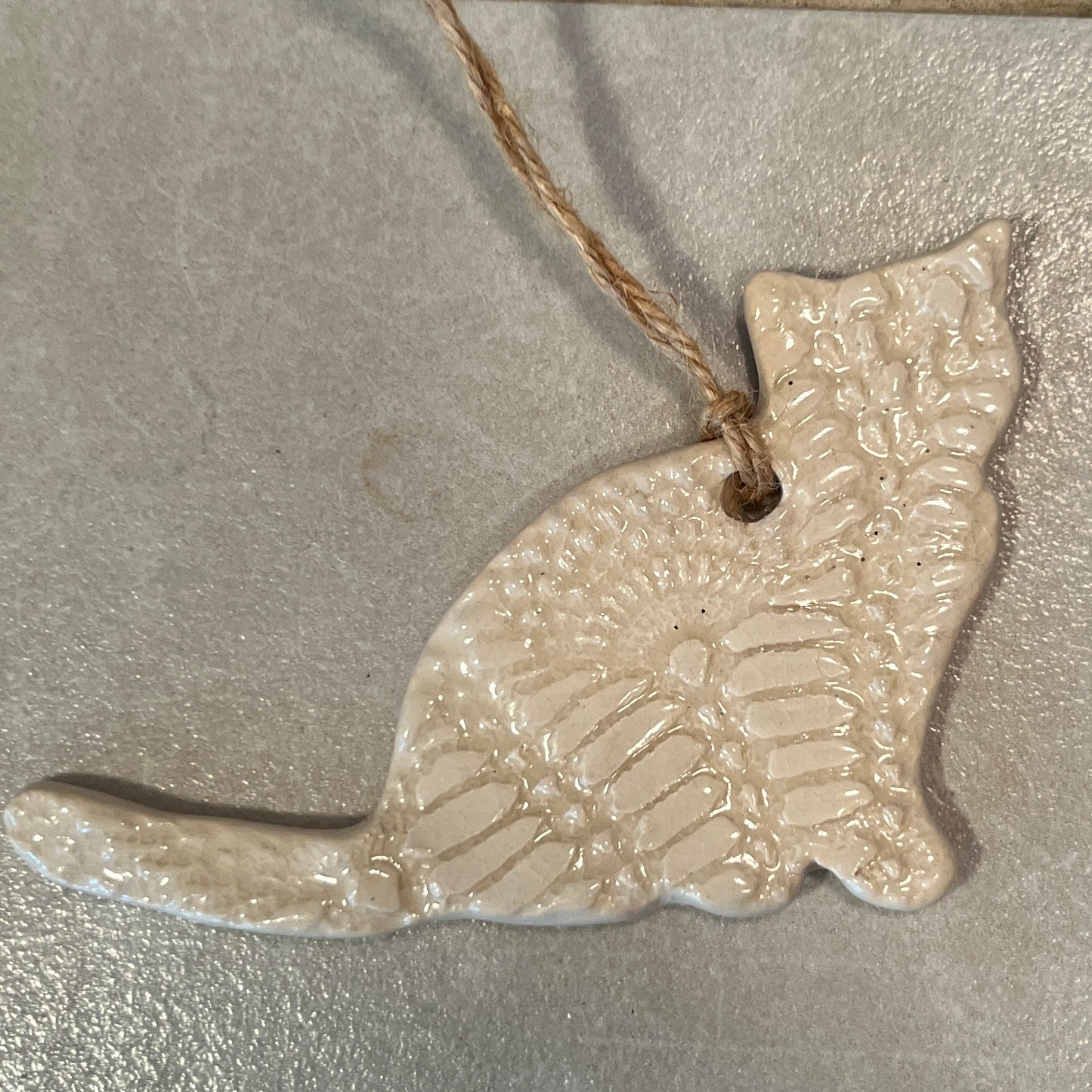 Ceramic Cat Ornament