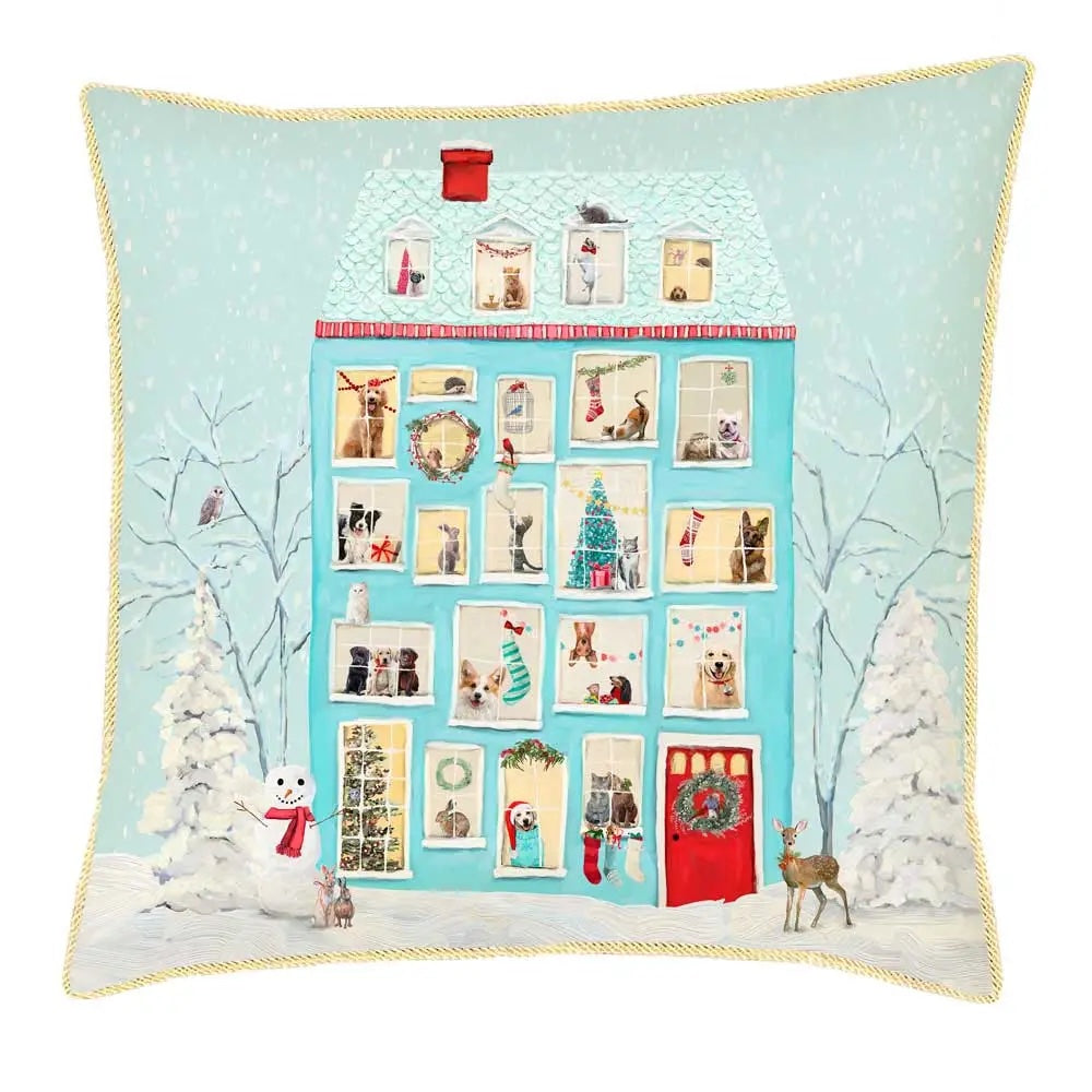 Holiday Mansion Pillow
