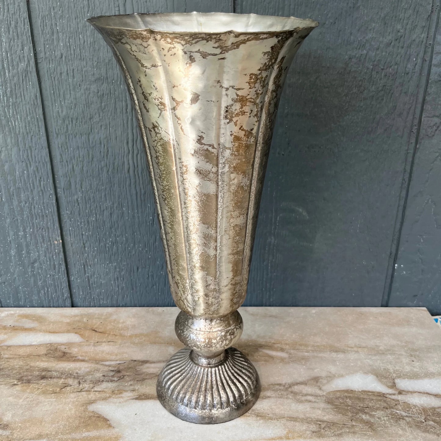 Metal Tulip Vase