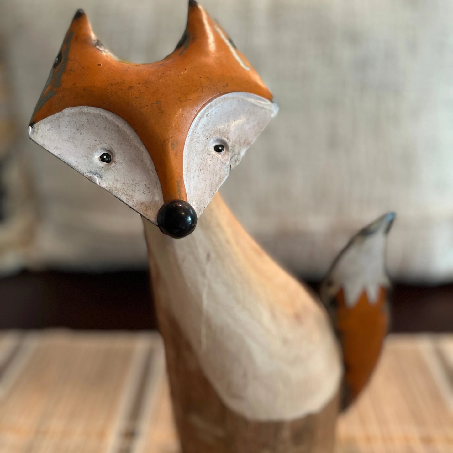 Metal & Wood Fox - On Sale!